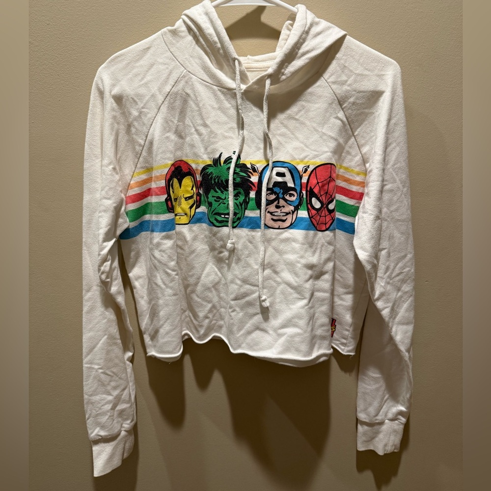 Marvel Cropped Hoodie Women’s Large